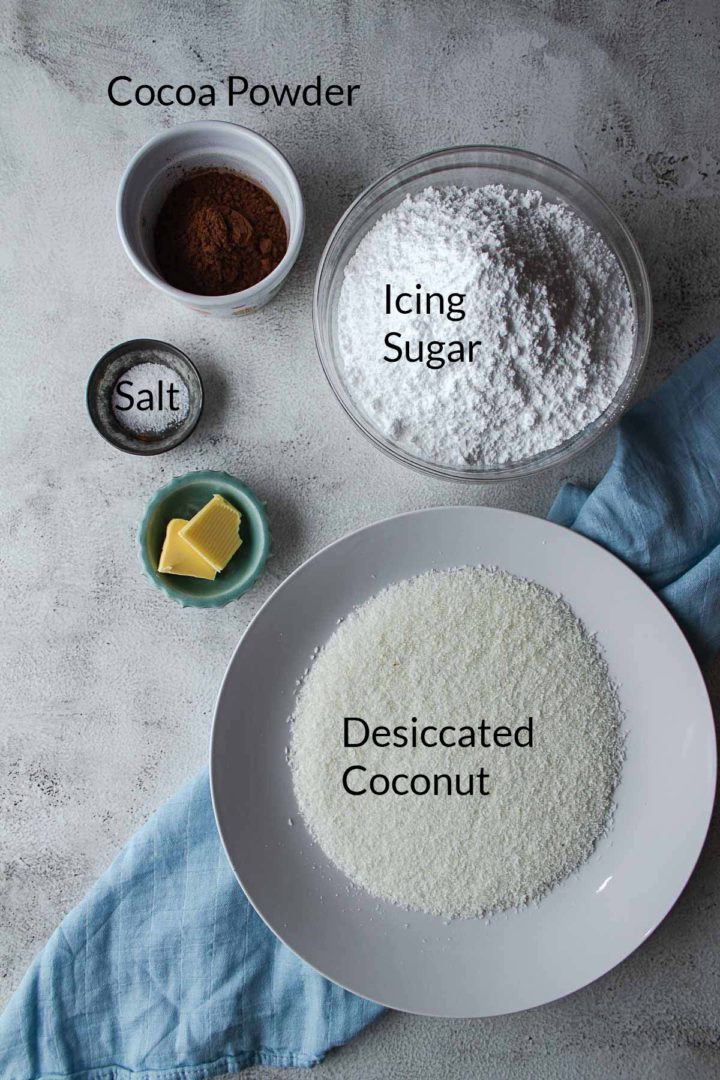 Lamingtons (ystervarkies) Icing Ingredients