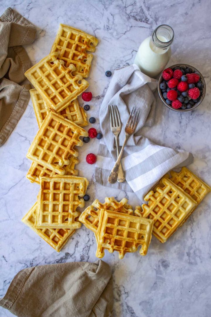 waffles flatlay