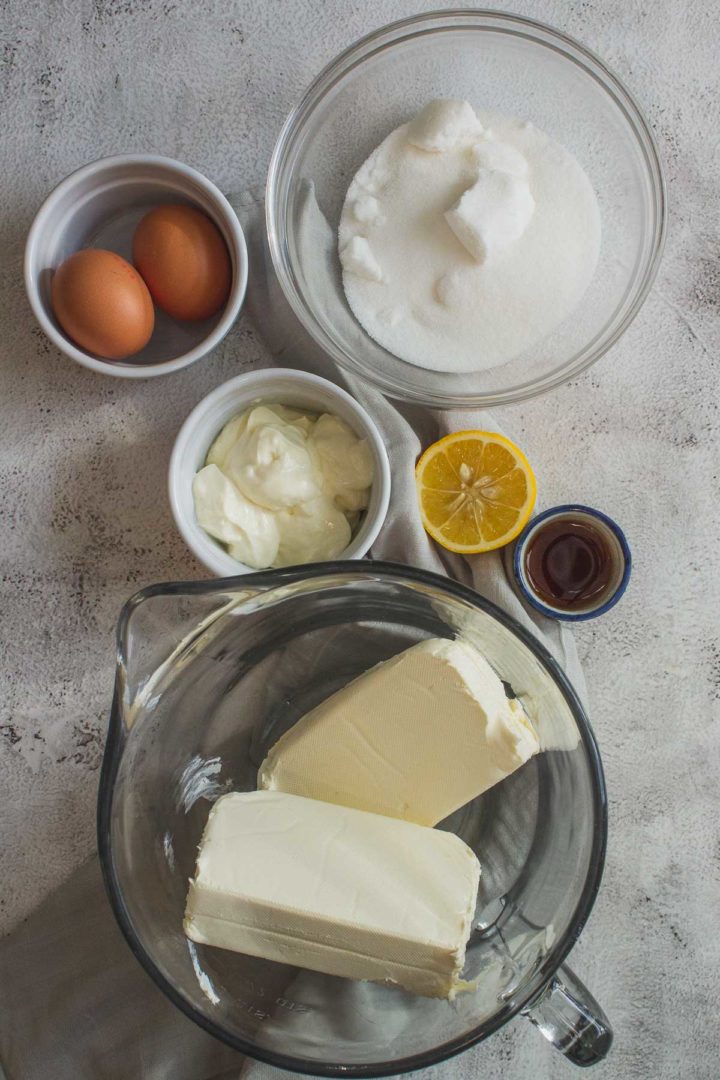 Blueberry cheesecake Filling Ingredients