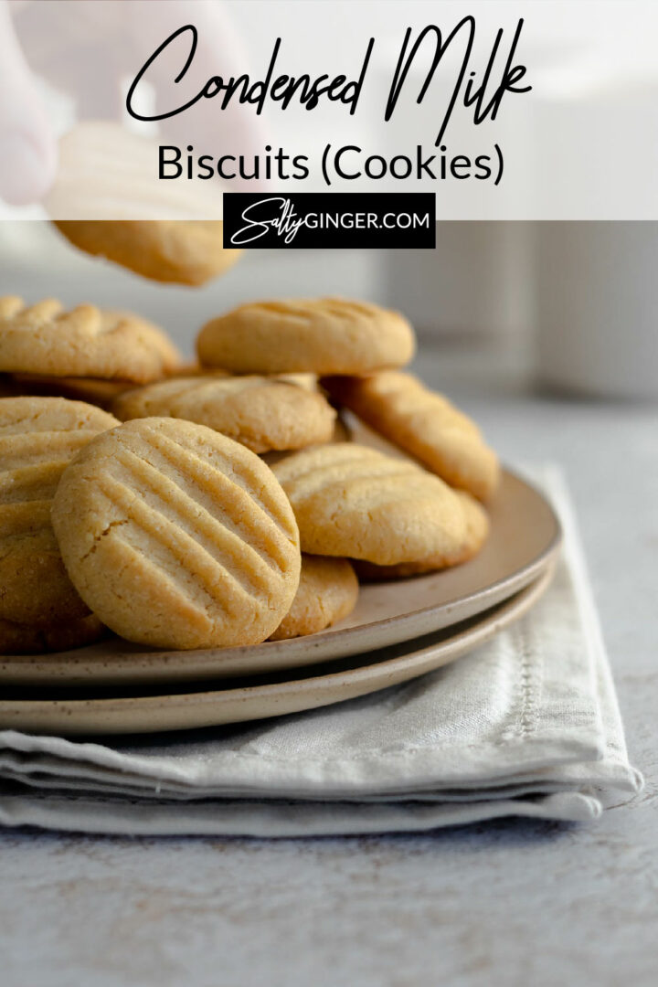 Pin - Plate of condensed milk biscuits.