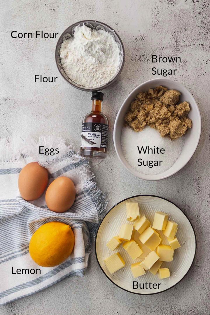 Lemon Blondies Ingredients