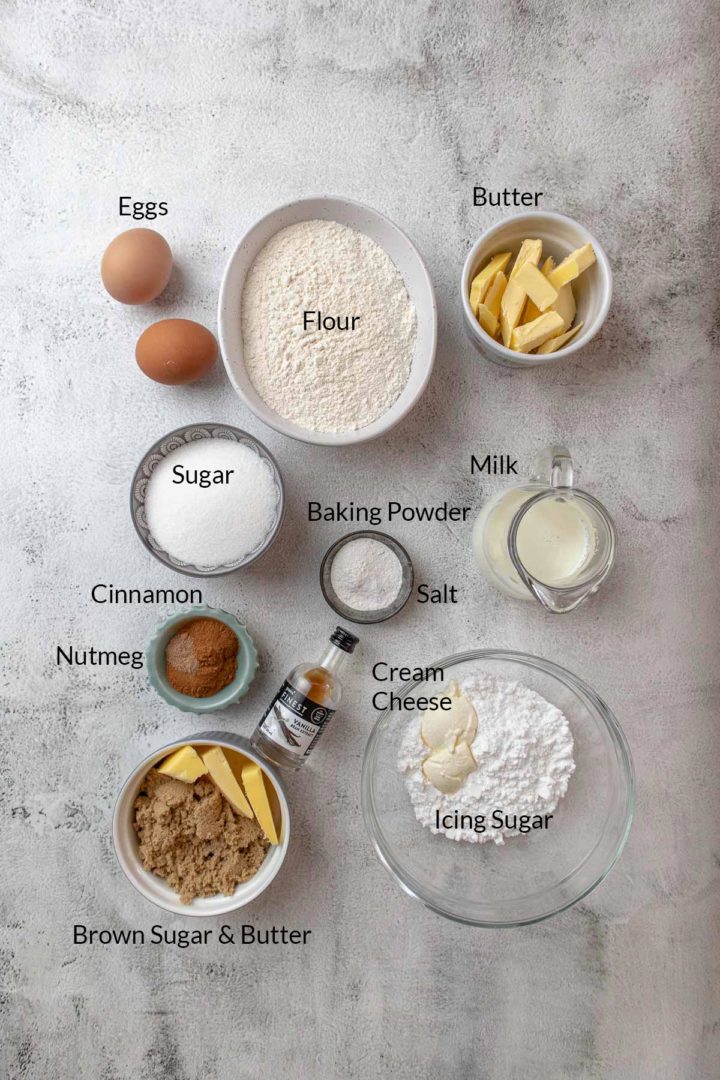 Cinnamon Roll Cake Ingredients