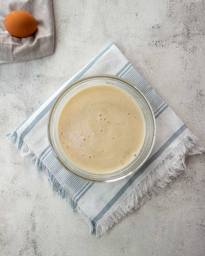 Step 1 - bubbly yeast