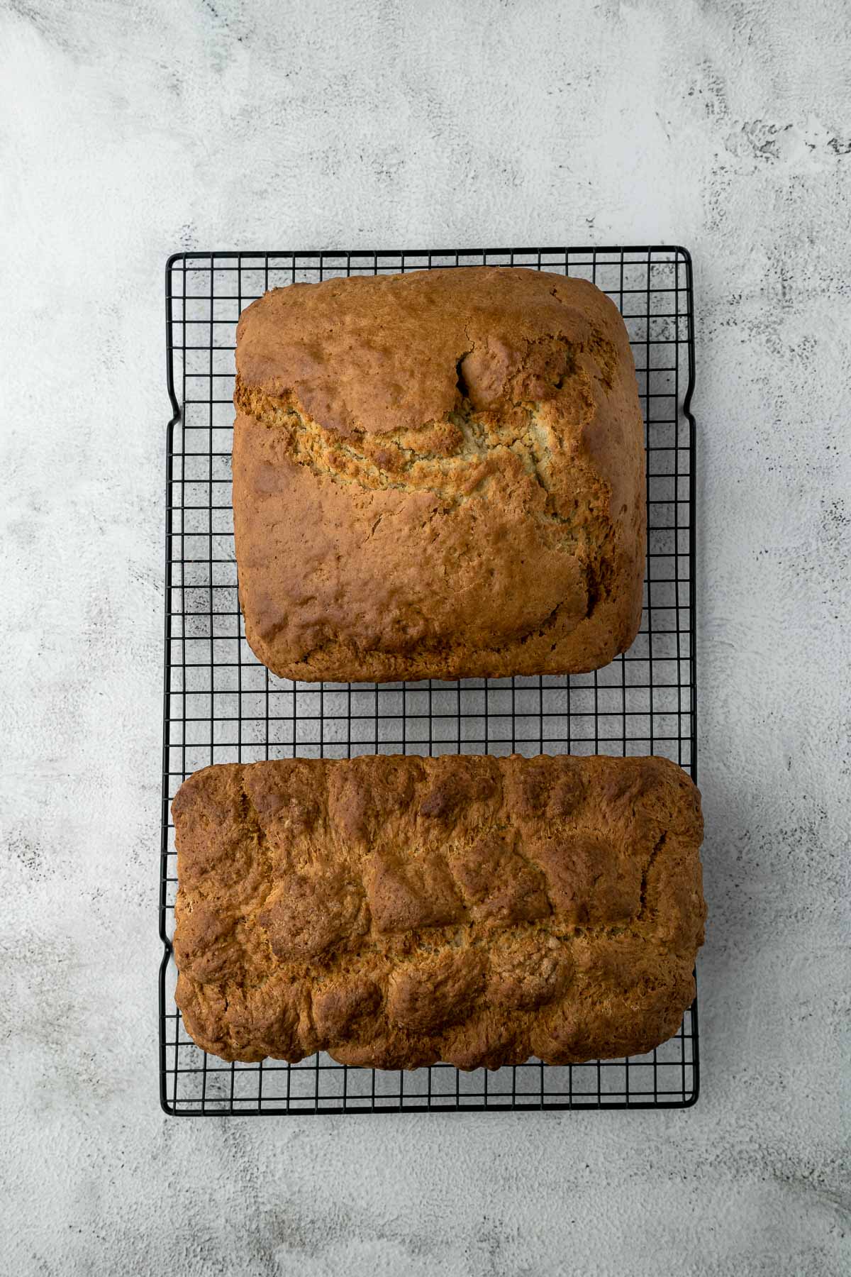 baked rusks before slicing