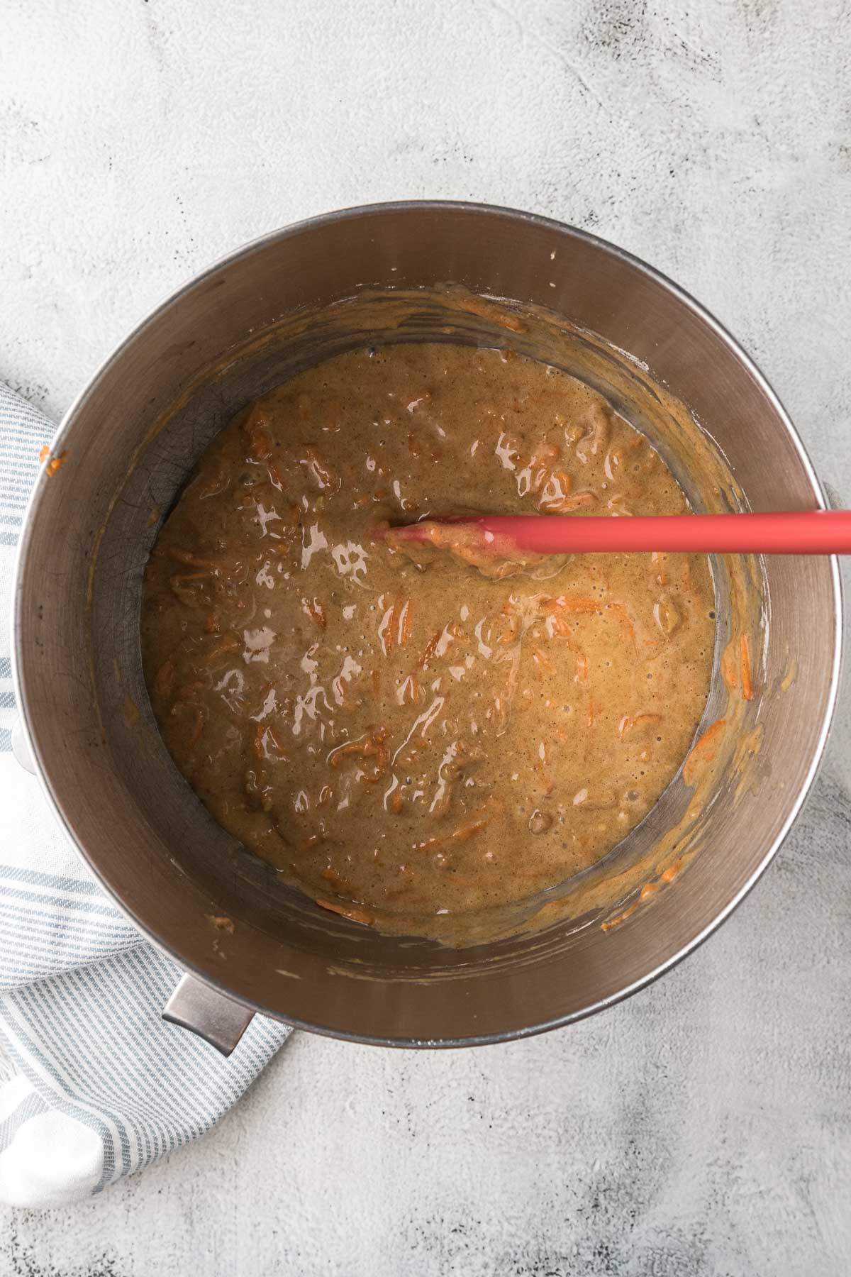 Carrot cake batter