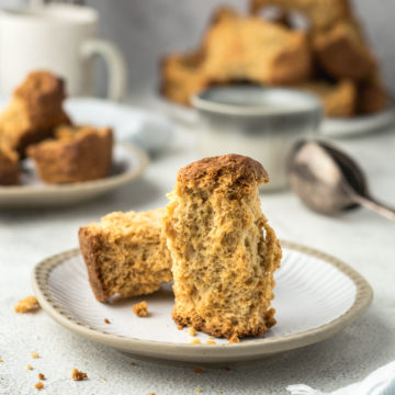 Buttermilk rusks on a plate.