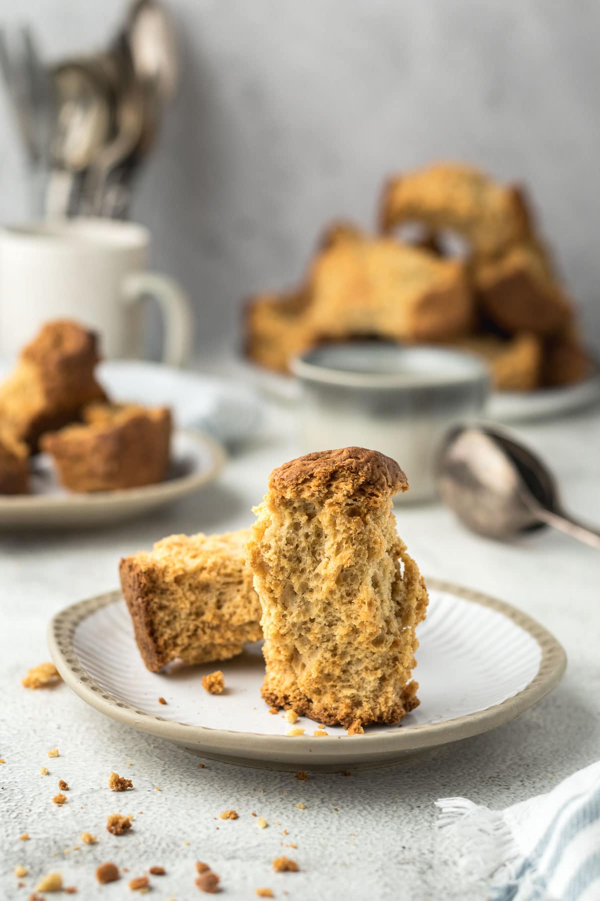 Buttermilk rusks on a plate