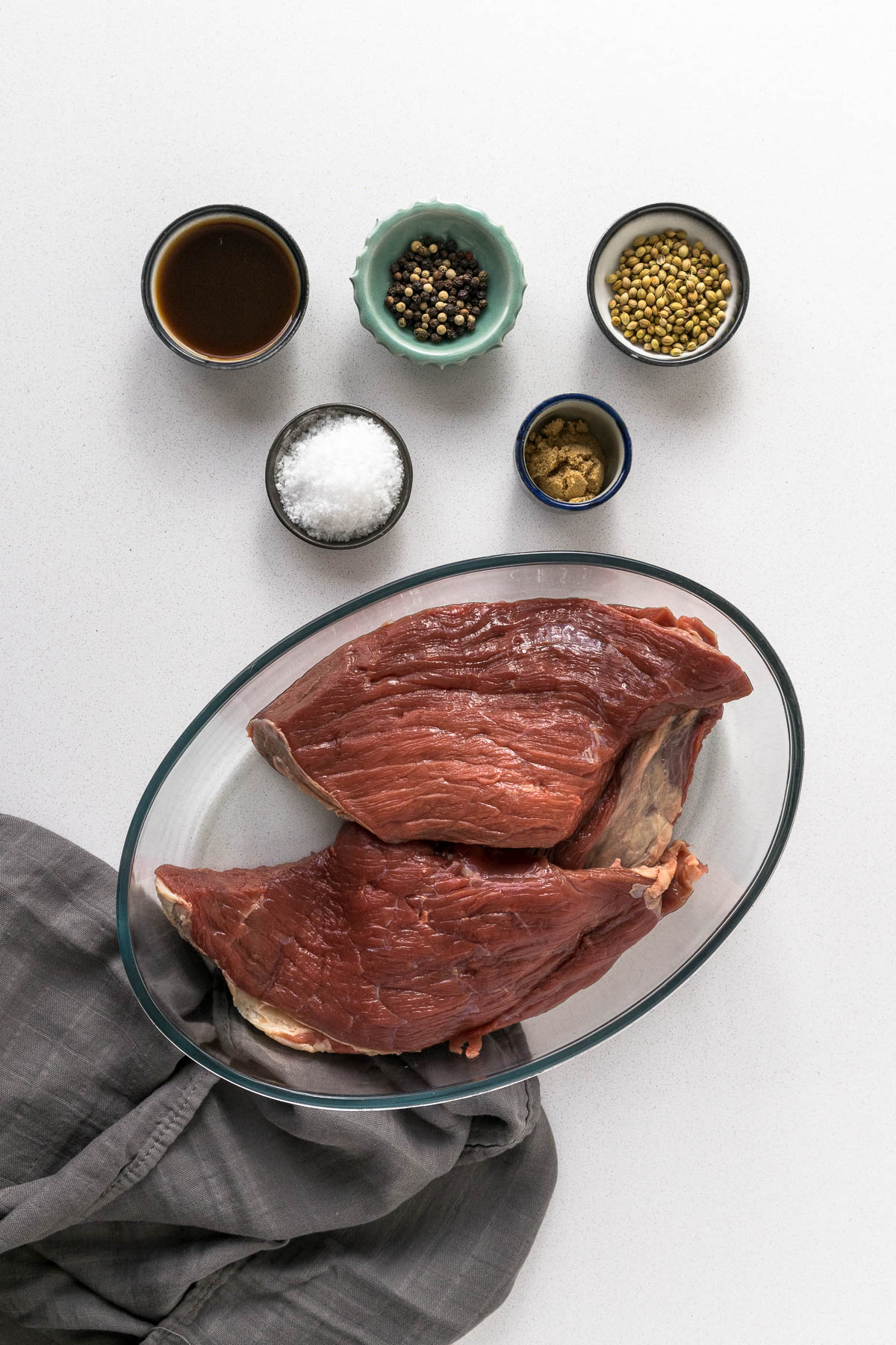 Biltong ingredients.