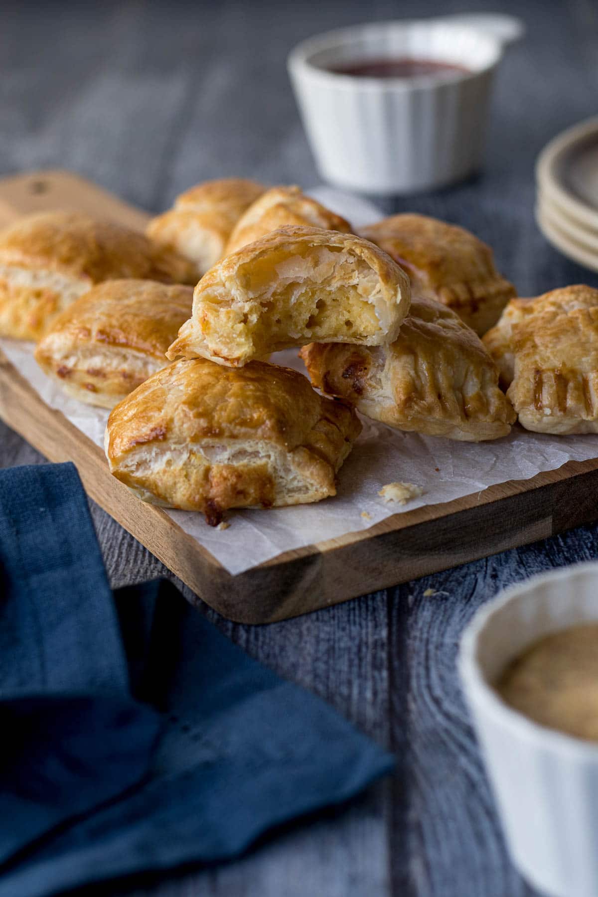 Mini Cheese Rolls on a Platter