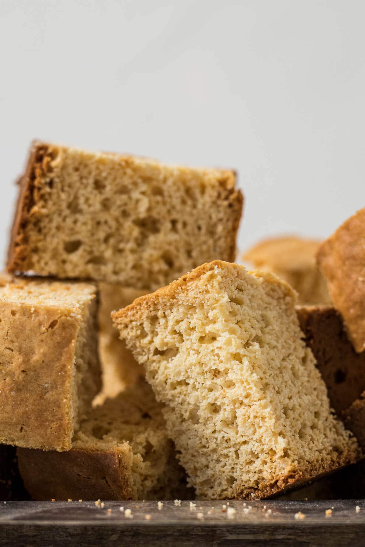 Condensed milk rusks on a serving platter.