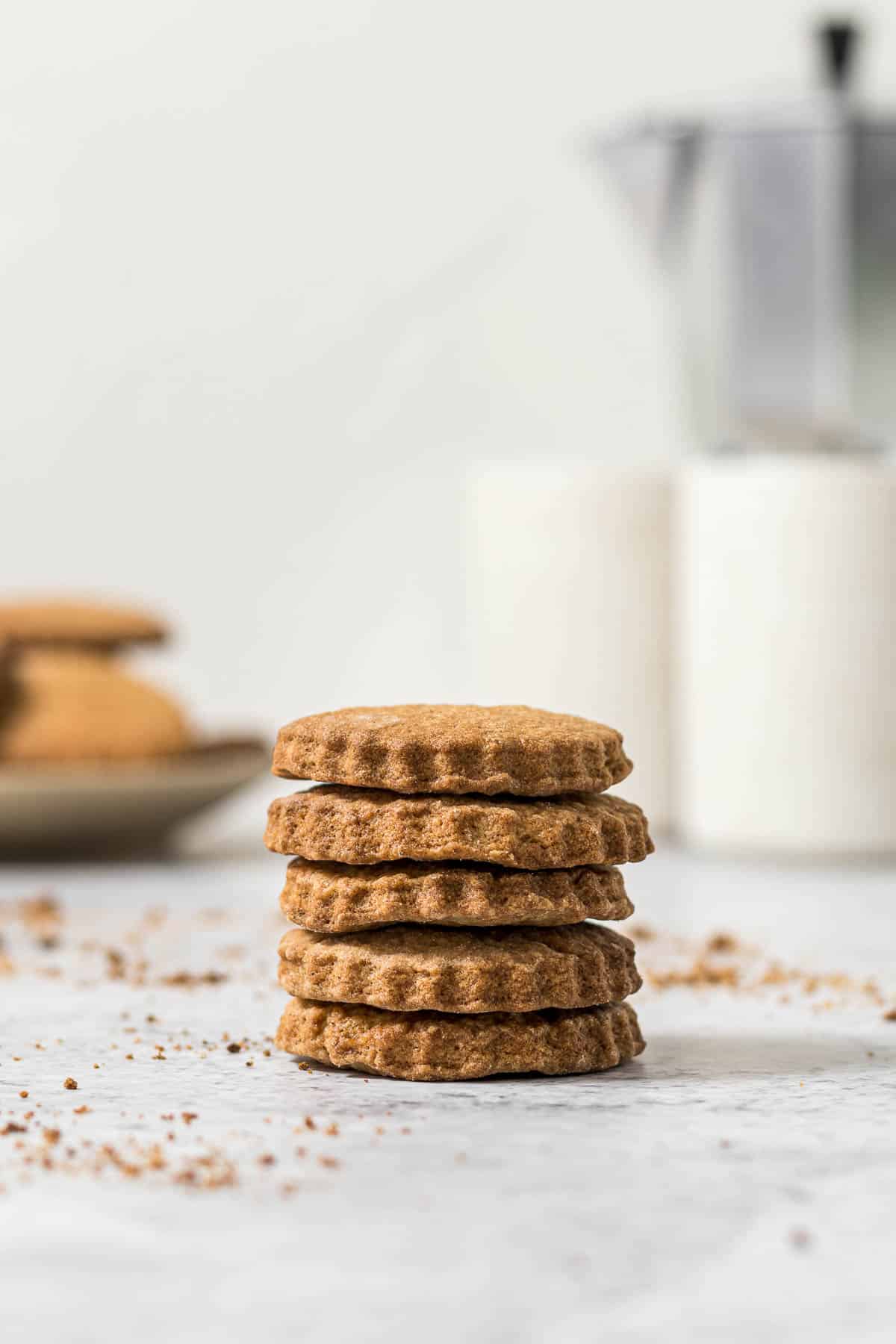 Stack of soetkoekies.