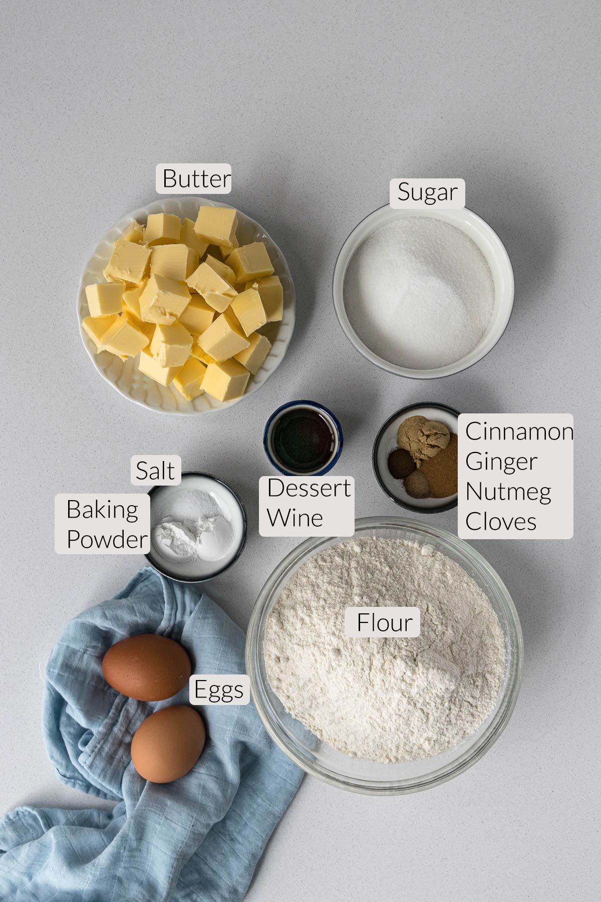 Soetkoekies ingredients.