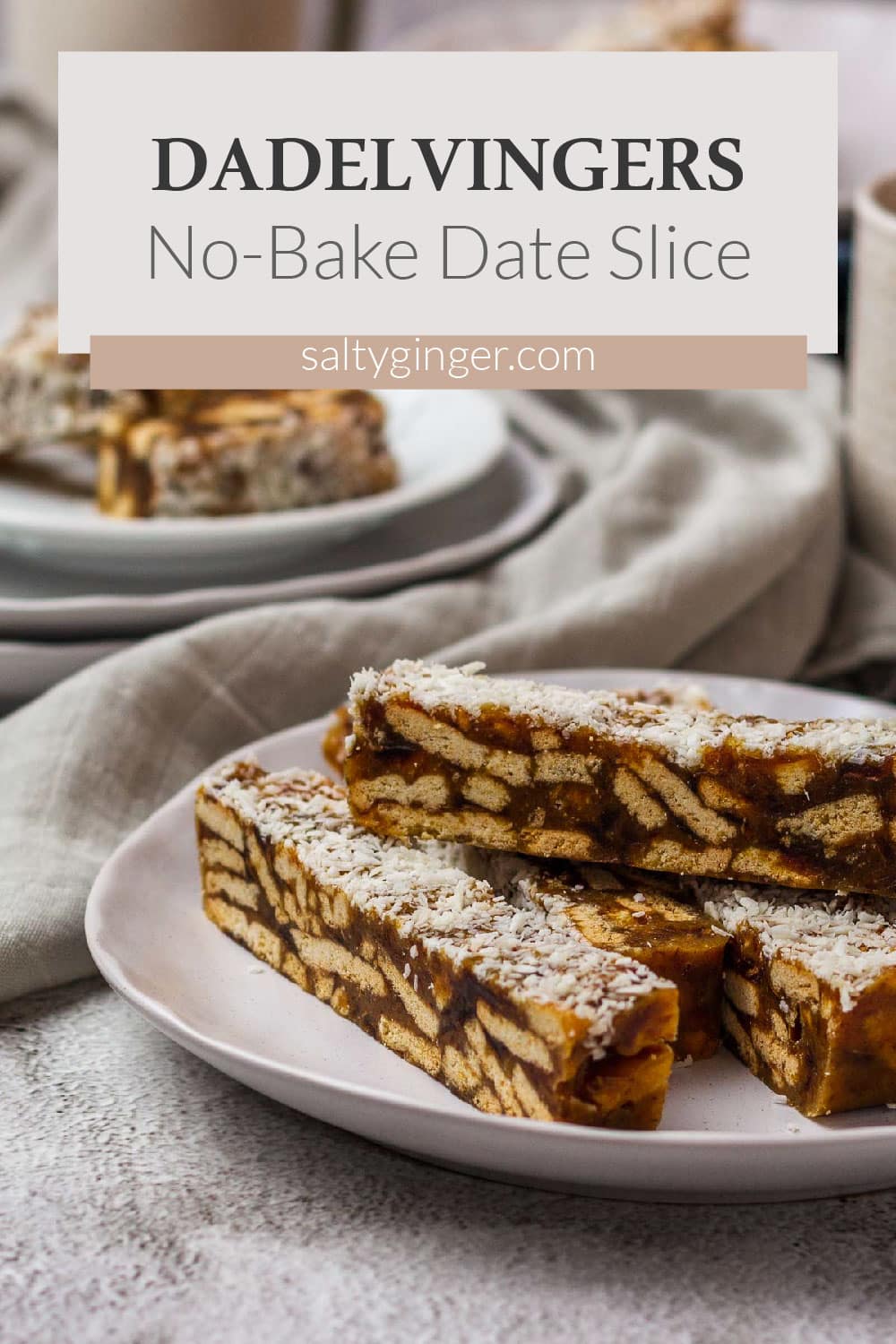 Date fingers on a plate.