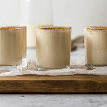 Melktertjies on a serving board.