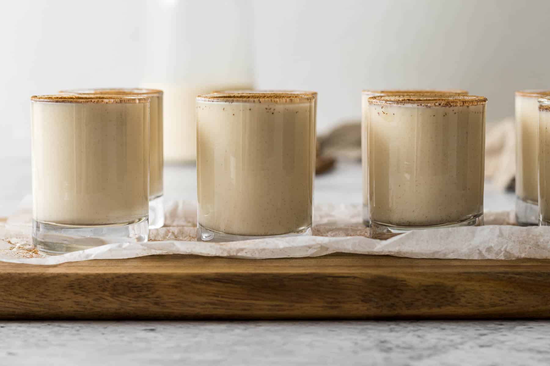Melktertjies on a serving board.