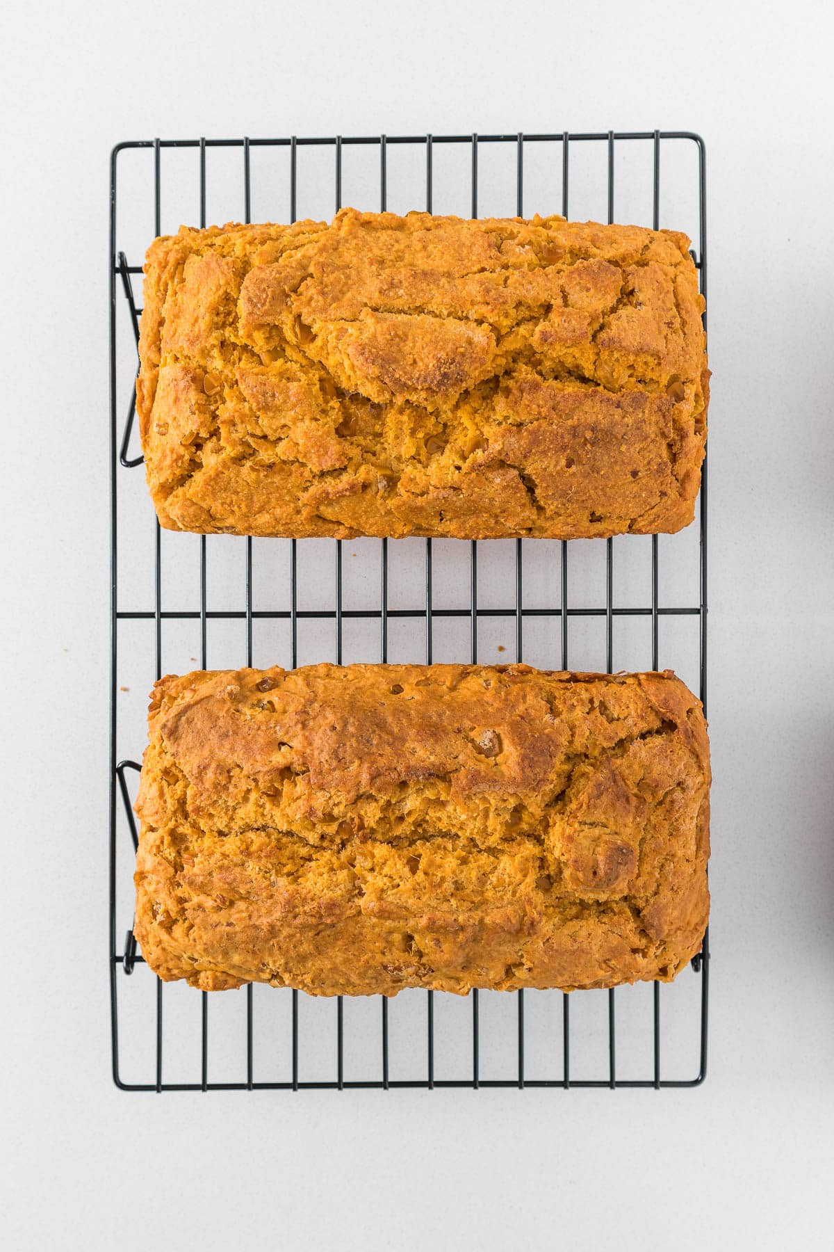 Step 5 - Mealie bread with an without polenta (cornmeal or maizemeal).