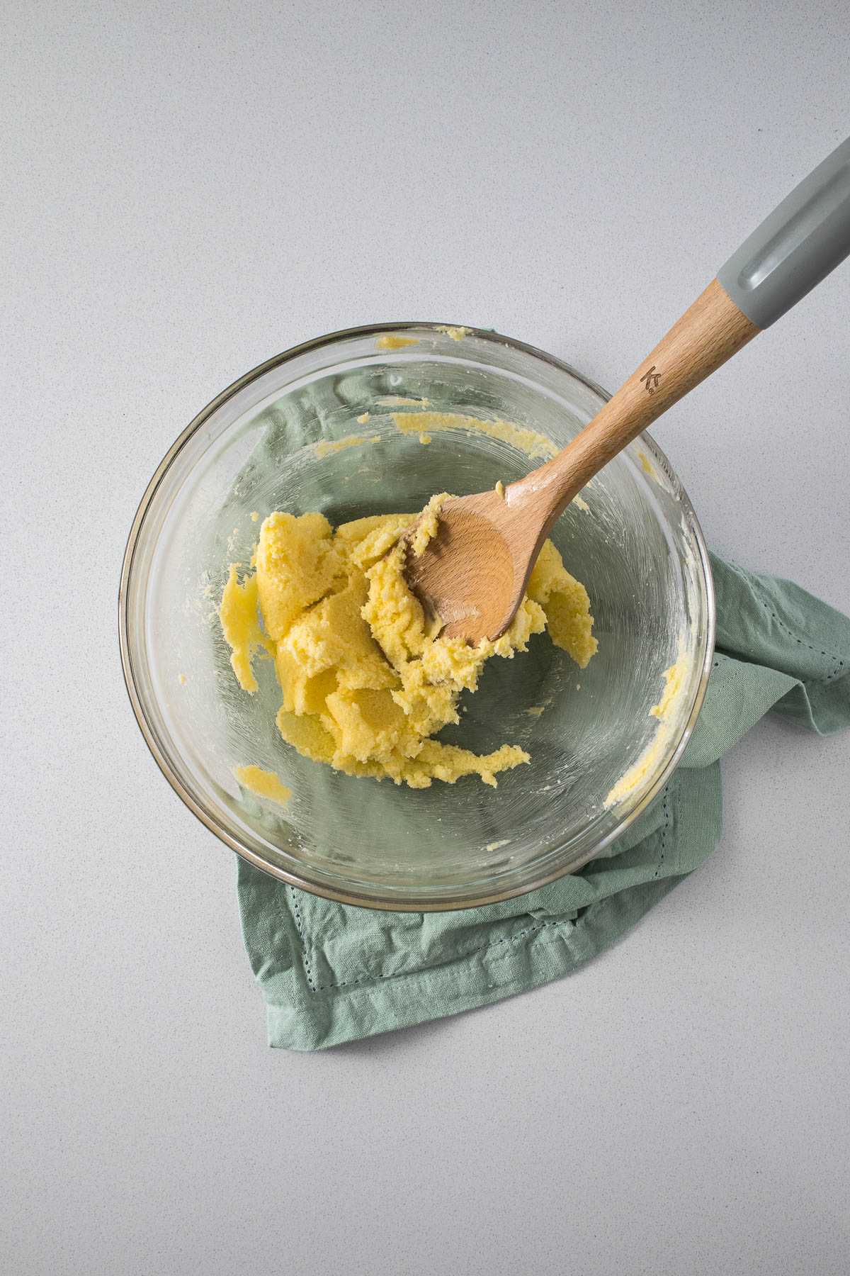 Step 4 - Partially creamed butter and sugar.