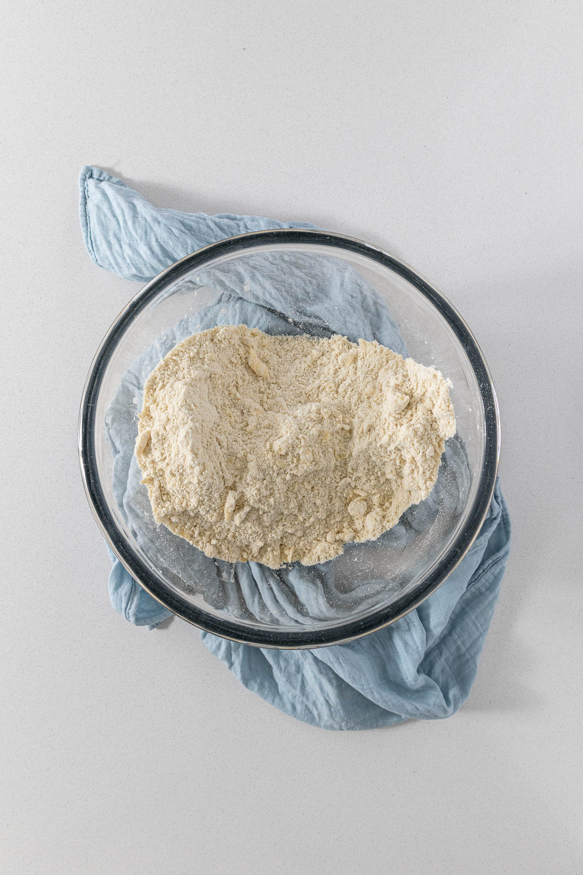 Step 3 - butter rubbed into the flour.