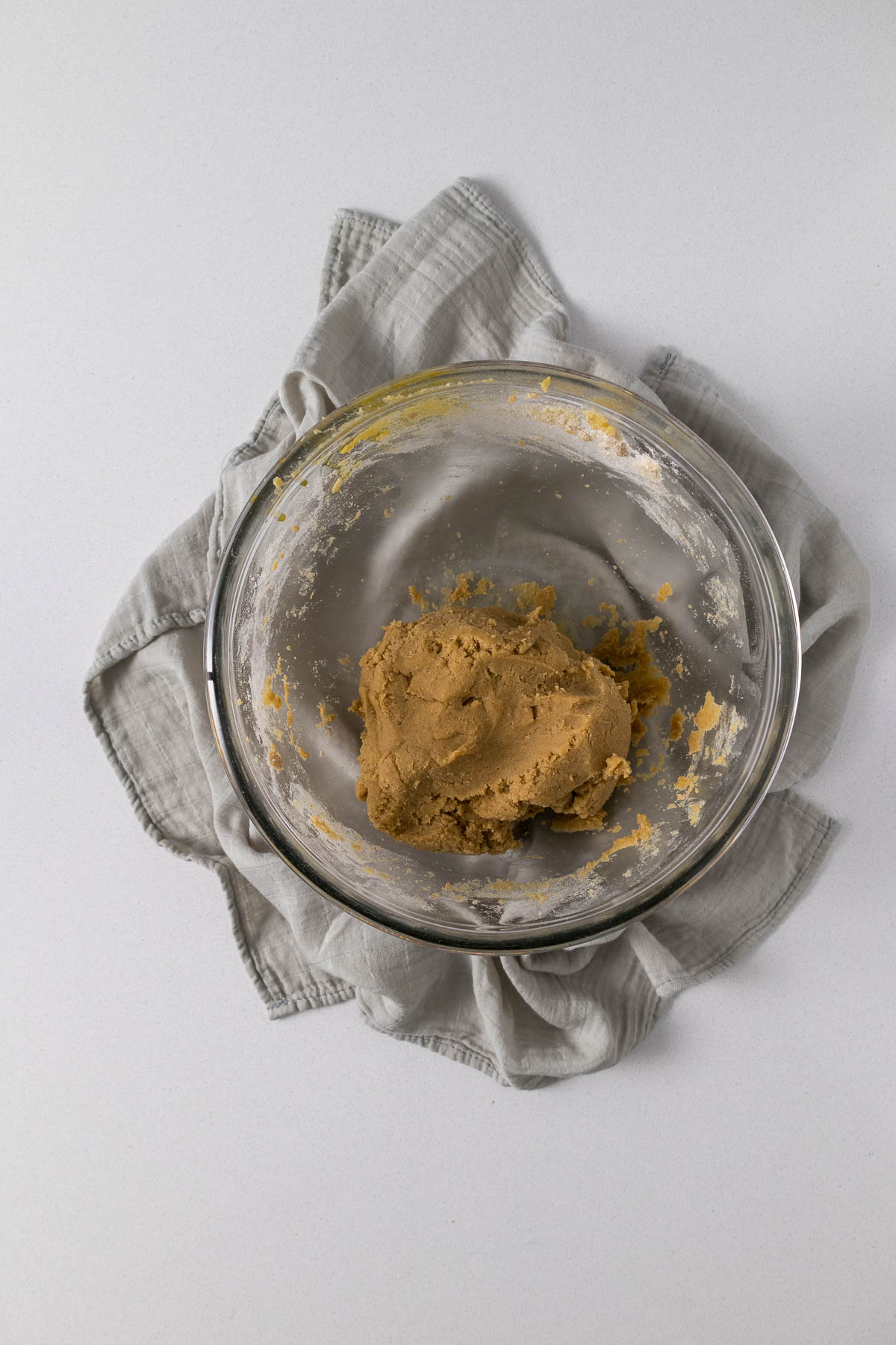 Step 4 - soft ginger snap dough in a bowl. 