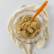 Step 5 - Biscotti dough in a mixing bowl.