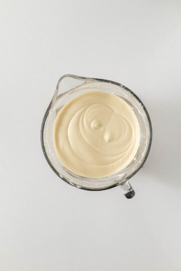 Step 9 - Smooth creamy cheesecake filling in a large mixing bowl.