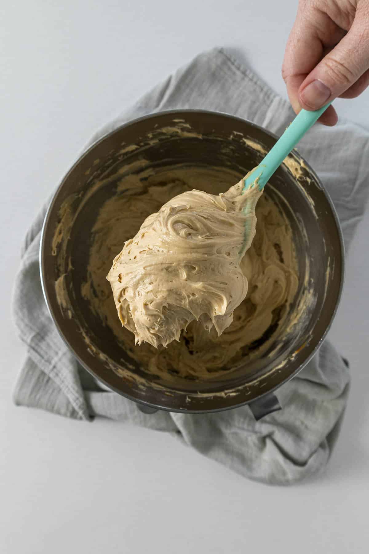 Step 7: Cream cheese, Biscoff spread, lemon juice, vanilla, and sugar.