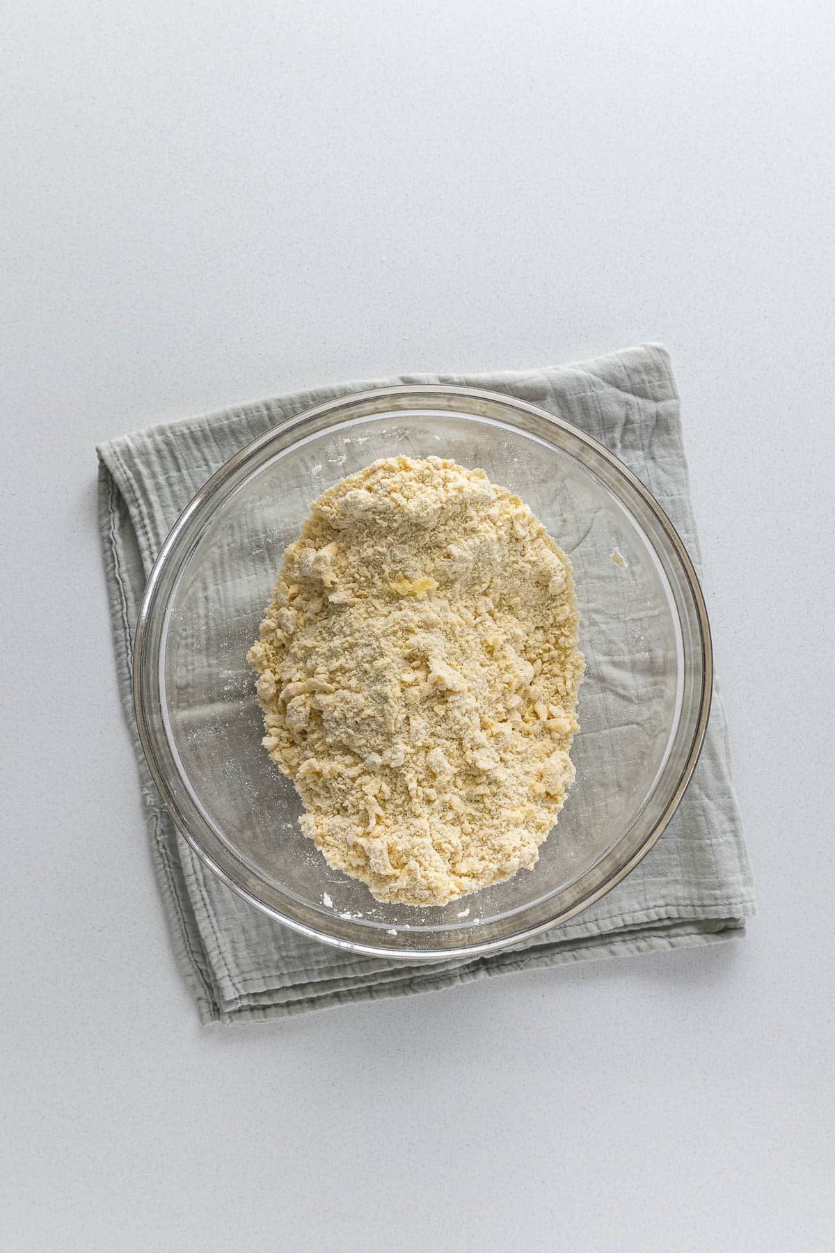 Step 3 - Butter rubbed into the flour in a large bowl.